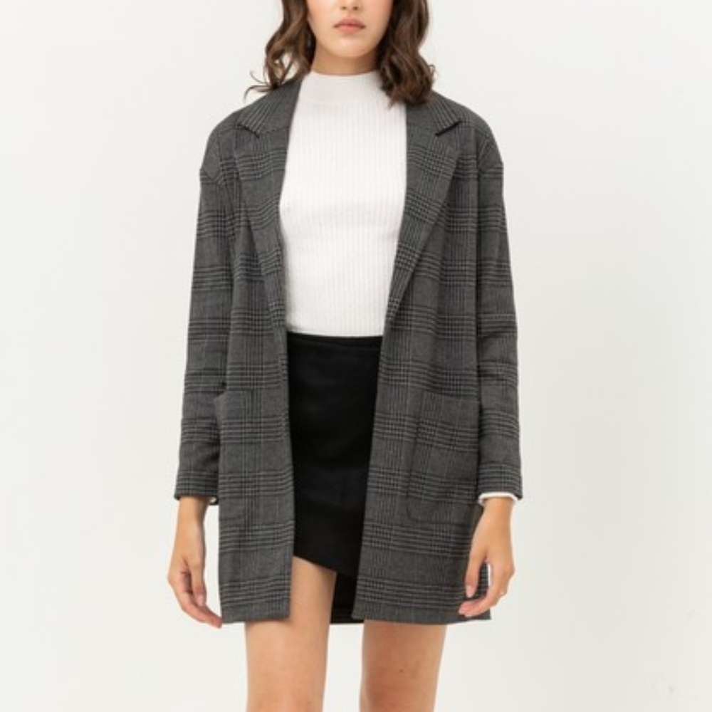 CYBER SALE! KELLY Plaid Duster Coat S M L